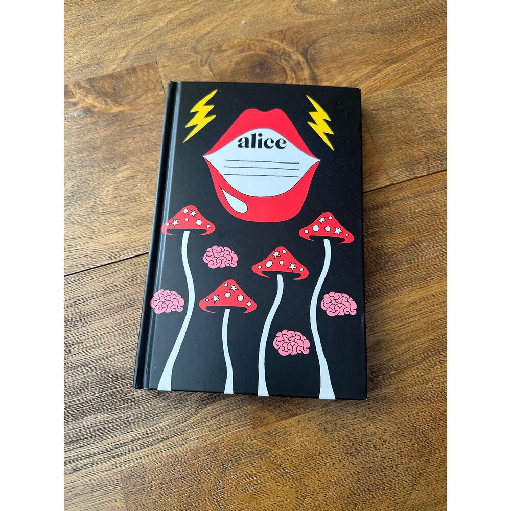 Alice mushrooms the alice daily planner new black and red whimsical wonderland